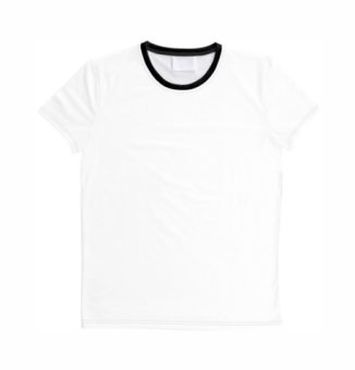 Shirt All Over bedruckt Kragen schwarz | XS