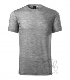 Merino Rise T-shirt Herren dunkelgrau melliert | L