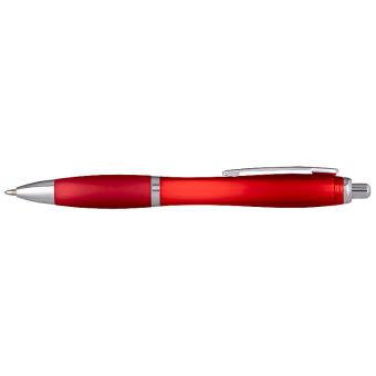 Kugelschreiber Alpen rot-transparent